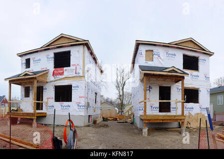 Zwei bezahlbare Wohnungen in Ontario, Kanada gebaut. Stockfoto