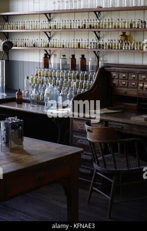 Battery Lab Raum 12 im Thomas Edison National Historical Park. West Orange, New Jersey, USA Stockfoto