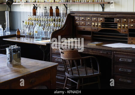 Battery Lab Raum 12 im Thomas Edison National Historical Park. West Orange, New Jersey, USA Stockfoto