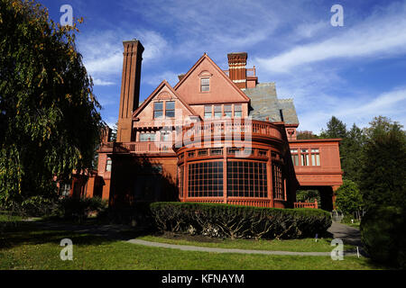 Glenmont Estate von Thomas Edison's Haus in Liewellyn Park in West Orange von New Jersey.USA Stockfoto