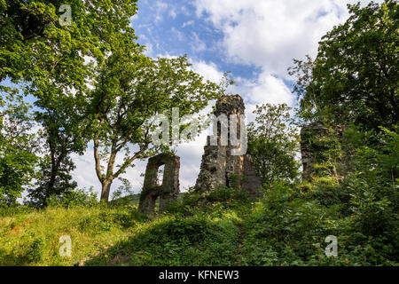 Stecklenburg brurgruine Harz Stockfoto