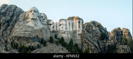 27. August 2017: Mount Rushmore National Monument in South Dakota Stockfoto