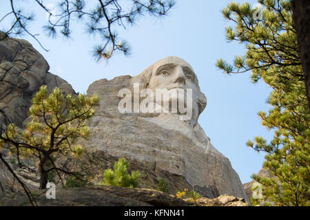 27. August 2017: Mount Rushmore National Monument in South Dakota Stockfoto