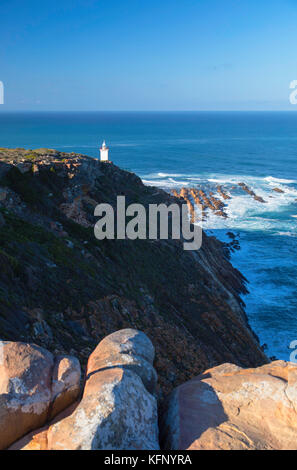 Cape St. Blaize Leuchtturm, Mossel Bay, Westkap, Südafrika Stockfoto