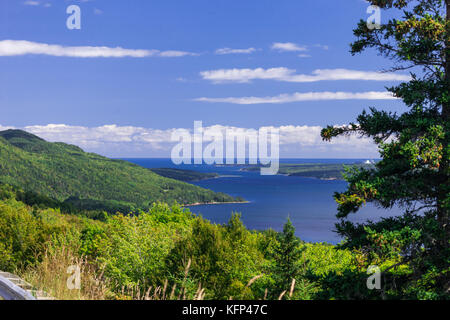 Die Cape Breton Highlands Region Nova Scotia in Kanada. Stockfoto