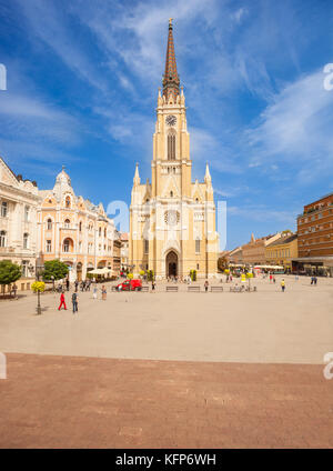 Der Name Maria Kirche (Dom) in Liberty Square (Trg Slobode), Novi Sad, Serbien Stockfoto