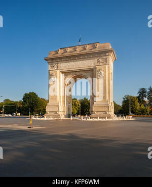 Der arcul de triumf (triumph Arch), Bukarest, Rumänien Stockfoto