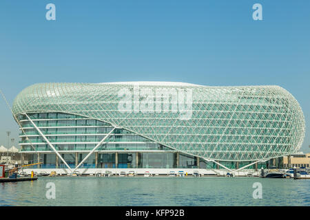 Yas Viceroy Hotel, Abu Dhabi, Vereinigte Arabische Emirate. Stockfoto