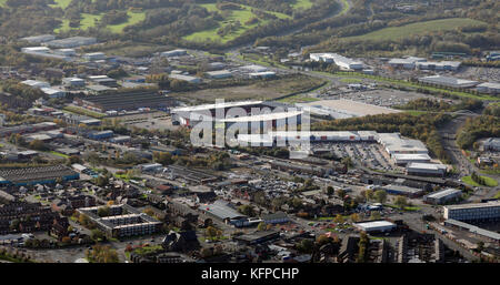 Luftaufnahme von St Helens, Merseyside, UK Stockfoto