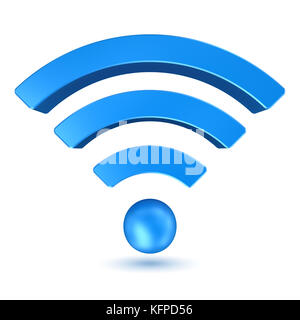 Wlan, computer generated Image. Gerenderten 3D-Bild. Stockfoto