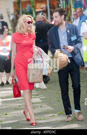 Die RHS Chelsea Flower Show, formal als die große Feder Show bekannt, ist eine Gartenschau für fünf Tage im Mai von der Royal Horticultural Society auf dem Gelände des Royal Hospital Chelsea in Chelsea Stockfoto