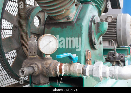 Das Manometer, das pneumatische System. Stockfoto