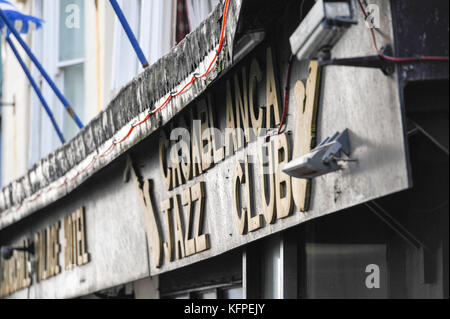 Der Casablanca Jazz Club Nachtclub in Brighton, Großbritannien Stockfoto