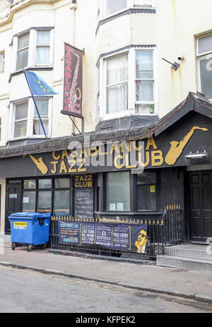 Der Casablanca Jazz Club Nachtclub in Brighton, Großbritannien Stockfoto