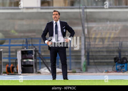 Verona, Italien. 30. Oktober 2017. Fabio Pecchia (Hellas) Fußball/Fußball : Italienisches Spiel der Serie A zwischen Hellas Verona 1-2 Inter Mailand im Stadio Marc'Antonio Bentegodi in Verona, Italien . Quelle: Maurizio Borsari/AFLO/Alamy Live News Stockfoto