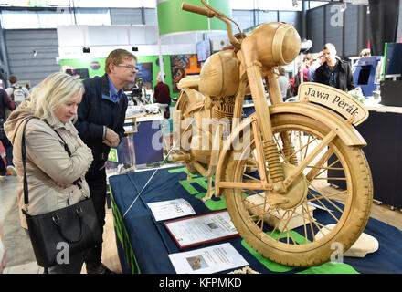 Brünn, Tschechien. 31 Okt, 2017 Internationale Messe der Holz- und Möbelindustrie Holz-tec startet in Brünn, Tschechische Republik, 31. Oktober 2017, zum Letzten bis Nov 3. Credit: vaclav Salek/ctk Photo/alamy leben Nachrichten Stockfoto