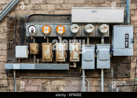 Smart Power Meter für Gas Verbrauch in Arizona Stockfoto