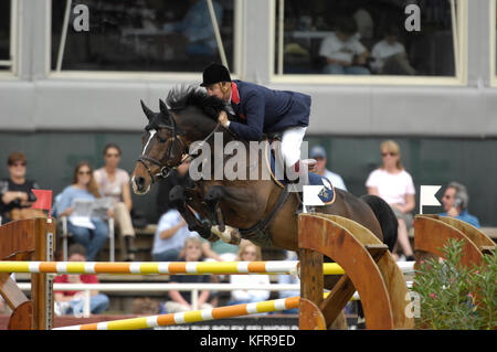 Robert Smith (GBR), Marius Claudius, Winter Equestrian Festival, Wellington, Florida, März 2007, LLC Masters Cup Stockfoto