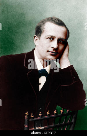 Alexander Siloti portrait. Rachmaninows Cousin, R Mutter drängte ihn nach Moskau Konservatorium zu schicken. Russische Pianist und Dirigent (1863-1945) Stockfoto