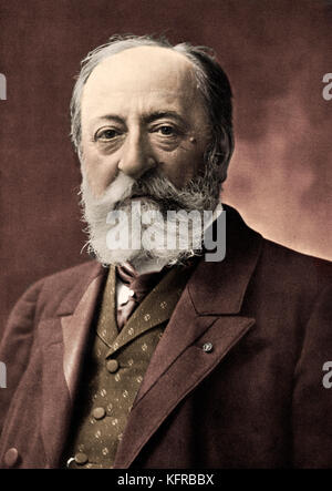 Camille Saint-Saens - der französische Komponist c. 1890-1900. CSS: 9. Oktober 1835 - 16. Dezember 1921. Stockfoto