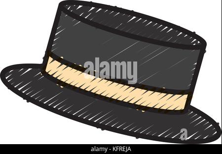 Vintage Hut männlich Stock Vektor