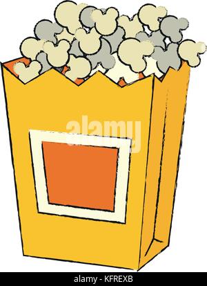 Popcorn im Beutel icon image Stock Vektor