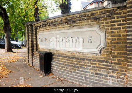 Brentford Chiswick London UK Oktober 2017 - das Butts Estate Conservation Area in Brentford Stockfoto