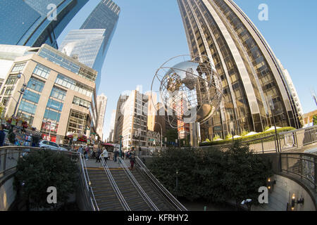 Columbus Circle, Central Park West, New York City, New York City, New York, Vereinigte Staaten von Amerika, Nordamerika. Stockfoto