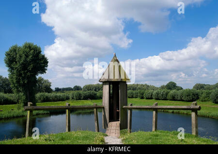 Wachturm Loevestein bei Poederoijen Stockfoto