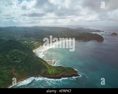 Ocean Laguna in mukul Nicaragua resort Antenne drone Ansicht Stockfoto