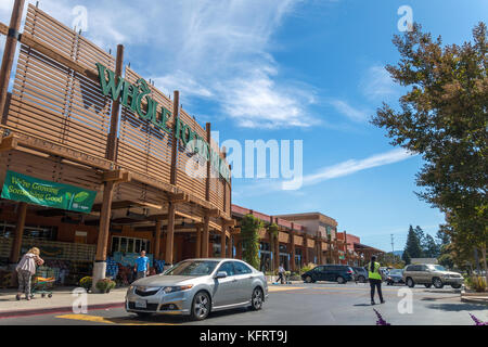 Whole Foods Market Store Cupertino, Kalifornien Stockfoto