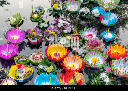 Floating krathong Stockfoto