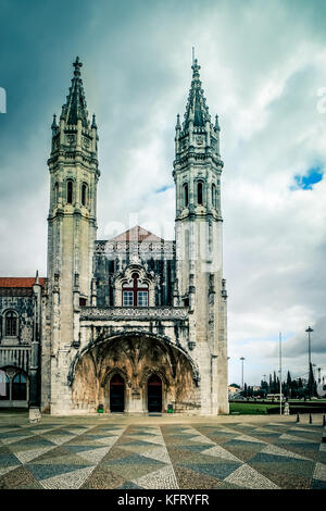 Die Hieronymus Kloster in Belem, einem Stadtteil von Lissabon in Portugal Stockfoto