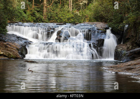 Dicks Creek Falls Stockfoto