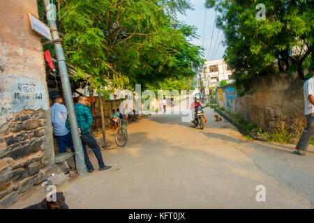 Jaipur, Indien - 19. September 2017: unbekannte Menschen zu Fuß auf den Straßen in Jaipur Stockfoto