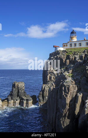 Neist Point Lighthouse auf der Insel Skye, Innere Hebriden, Scottish Highlands, Schottland, UK Stockfoto