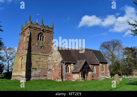 St Peter's Church in Cound, Shropshire, England, großbritannien Stockfoto