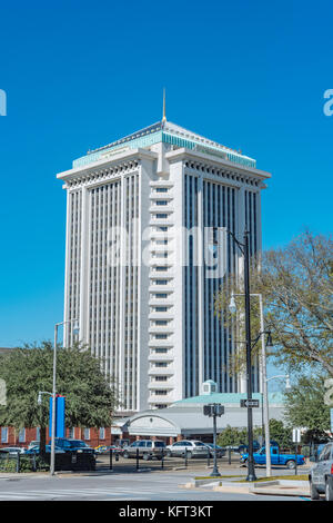 Regionen Bank Gebäude, Bürohochhaus, in der Innenstadt von Montgomery Alabama, USA. Stockfoto