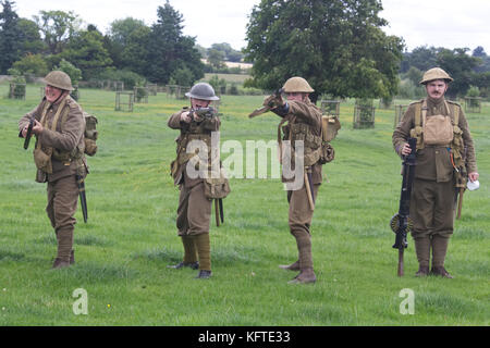 Der Home Guard Übung vor einer Schlacht Stockfoto