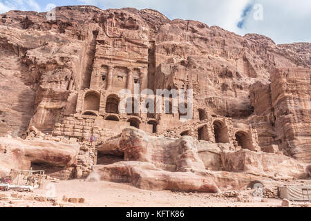 Ruinen von Petra in Jordanien Stockfoto
