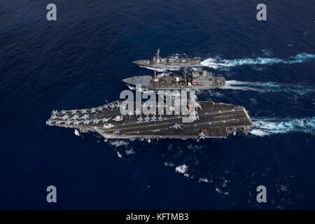 Der Flugzeugträger USS Theodore Roosevelt (CVN 71) Stockfoto