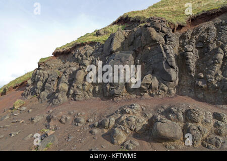 Cliff, Giants Causeway, Bushmills, Co Antrim, Nordirland Stockfoto