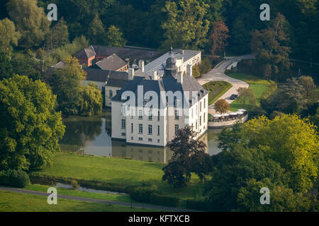 Hünxe, Schlosshotel Gartrop, Blumraths Restaurant Gartrop, Wasserschloss, Eventlocation, hünxe, Ruhrgebiet, Niederrhein, Deutschland, Europa, Gartrop-Buh Stockfoto