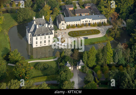 Hünxe, Schlosshotel Gartrop, Blumraths Restaurant Gartrop, Wasserschloss, Eventlocation, hünxe, Ruhrgebiet, Niederrhein, Deutschland, Europa, Gartrop-Buh Stockfoto