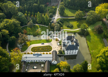 Hünxe, Schlosshotel Gartrop, Blumraths Restaurant Gartrop, Wasserschloss, Eventlocation, hünxe, Ruhrgebiet, Niederrhein, Deutschland, Europa, Gartrop-Buh Stockfoto