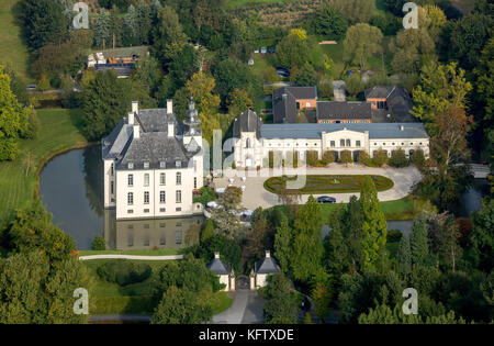 Hünxe, Schlosshotel Gartrop, Blumraths Restaurant Gartrop, Wasserschloss, Eventlocation, hünxe, Ruhrgebiet, Niederrhein, Deutschland, Europa, Gartrop-Buh Stockfoto