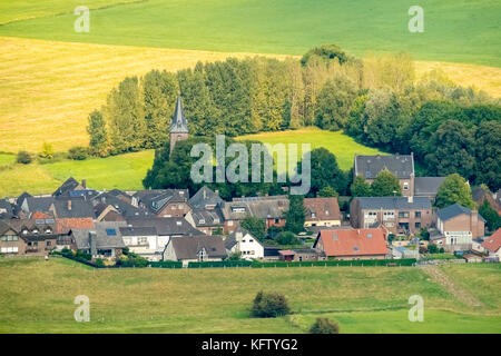 Insellage Schenkenschanz, Schutzmauern, Überflutung des Naturreservats Kleve-Salmorth, Kleve, Niederrhein, Nordrhein-Westfalen, Germa Stockfoto