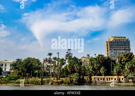 Gebäude auf Hintergrund in Kairo, Ägypten Stockfoto