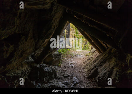 Selketal-Stieg Harz Pioniertunnel Eingang Stockfoto