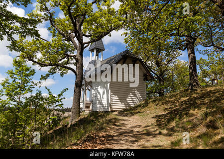 Blick auf die Köthener Hütte im Selketal Harz Stockfoto